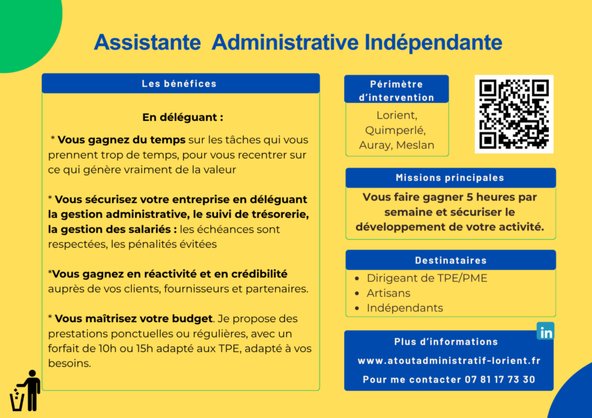 Secretaire indépendante pour dirigeants de TPE, PME, artisans, commerçants